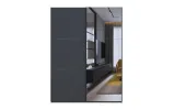 Шафа купе Doros G-Caiser Антрацит/Антрацит 1 ДСП / 1 дзеркало 180х60х240 (42005866) - фото 5