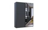 Шафа купе Doros G-Caiser Антрацит/Антрацит 1 ДСП / 1 дзеркало 180х60х240 (42005866) - фото 7