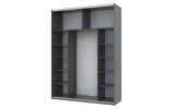 Шафа купе Doros G-Caiser Антрацит/Дуб Евок 1 ДСП / 1 дзеркало 180х60х240 (42005868) - фото 2