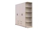 Шафа для одягу з етажеркою Doros Ронді Кашемір 4 ДСП 185х52х195 (42005993) - фото 7