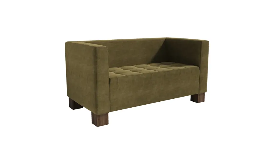 Диван Спейс комплектація Подвійний на дерев’яних ніжках Горіх оббивка Мані 17