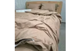 Постільна білизна з ранфорсу двоспальна 180-215 см 70-70 2шт з резинкою темно-бежевий - фото 1 Постільна білизна з ранфорсу двоспальна 180-215 см 70-70 2шт з резинкою темно-бежевий - фото 1