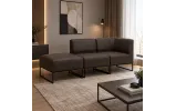 Модульный Диван Лаунж Комплект #44 Каркас Черный Обивка Рокки 16 - фото 2 Модульный Диван Лаунж Комплект #44 Каркас Черный Обивка Рокки 16 - фото 2