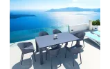 Стіл Сієста Вегас / Siesta Vegas 1800/2200х1000х750 темно-сірий - фото 11