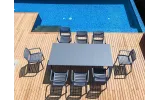 Стіл Сієста Вегас / Siesta Vegas 1800/2200х1000х750 темно-сірий - фото 13