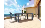 Стіл Сієста Вегас / Siesta Vegas 1800/2200х1000х750 темно-сірий - фото 8