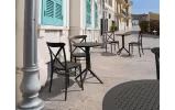 Стіл круглий розкладний Сієста Скай / Siesta Sky Folding 600x600x740 чорний - фото 11