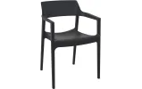 Стілець з підлокітниками Сієста Тулум / Siesta Tulum Armchair чорний - фото 1