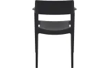 Стілець з підлокітниками Сієста Тулум / Siesta Tulum Armchair чорний - фото 5