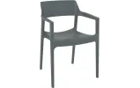 Стілець з підлокітниками Сієста Тулум / Siesta Tulum Armchair темно-сірий - фото 1