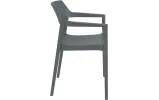 Стілець з підлокітниками Сієста Тулум / Siesta Tulum Armchair темно-сірий - фото 2