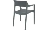 Стілець з підлокітниками Сієста Тулум / Siesta Tulum Armchair темно-сірий - фото 4
