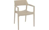 Стілець з підлокітниками Сієста Тулум / Siesta Tulum Armchair тауп - фото 1