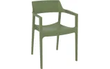 Стілець з підлокітниками Сієста Тулум / Siesta Tulum Armchair оливково-зелений - фото 1