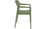 Стілець з підлокітниками Сієста Тулум / Siesta Tulum Armchair оливково-зелений - фото 2