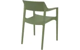 Стілець з підлокітниками Сієста Тулум / Siesta Tulum Armchair оливково-зелений - фото 4