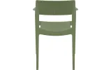 Стілець з підлокітниками Сієста Тулум / Siesta Tulum Armchair оливково-зелений - фото 5