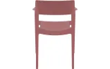 Стілець з підлокітниками Сієста Тулум / Siesta Tulum Armchair марсала - фото 5